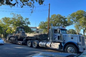 truck performing excavation services in austin